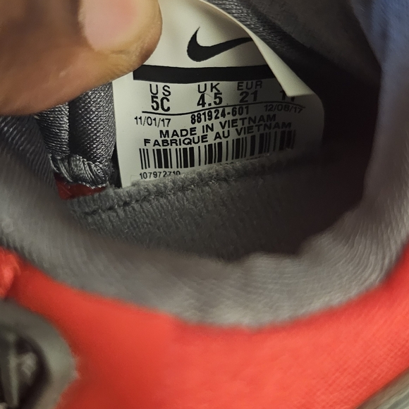 New Nike air max tiny 90 size multi color red/gray A14 - Picture 6 of 6